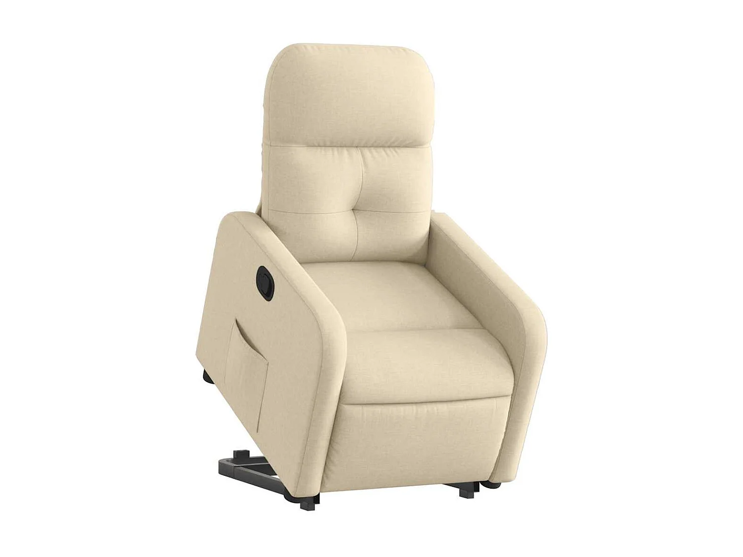 Fauteuil inclinable-Chaise de relax-Fauteuil salon Crème Tissu SHL1399