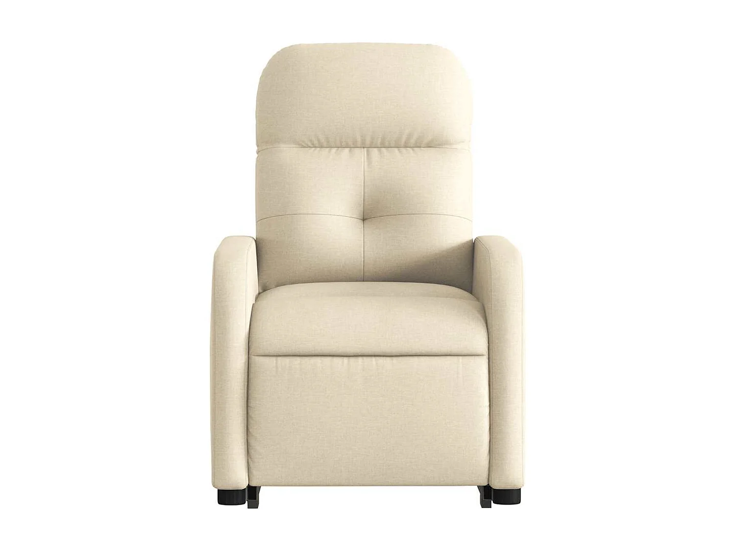 Fauteuil inclinable-Chaise de relax-Fauteuil salon Crème Tissu SHL1399