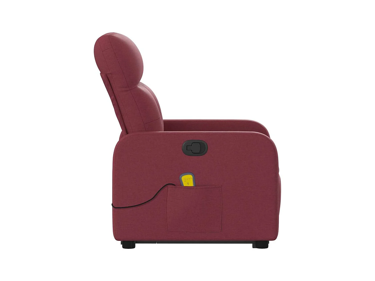 Sillón de relax | Sillón reclinable de masaje elevable tela rojo tinto SHL5325