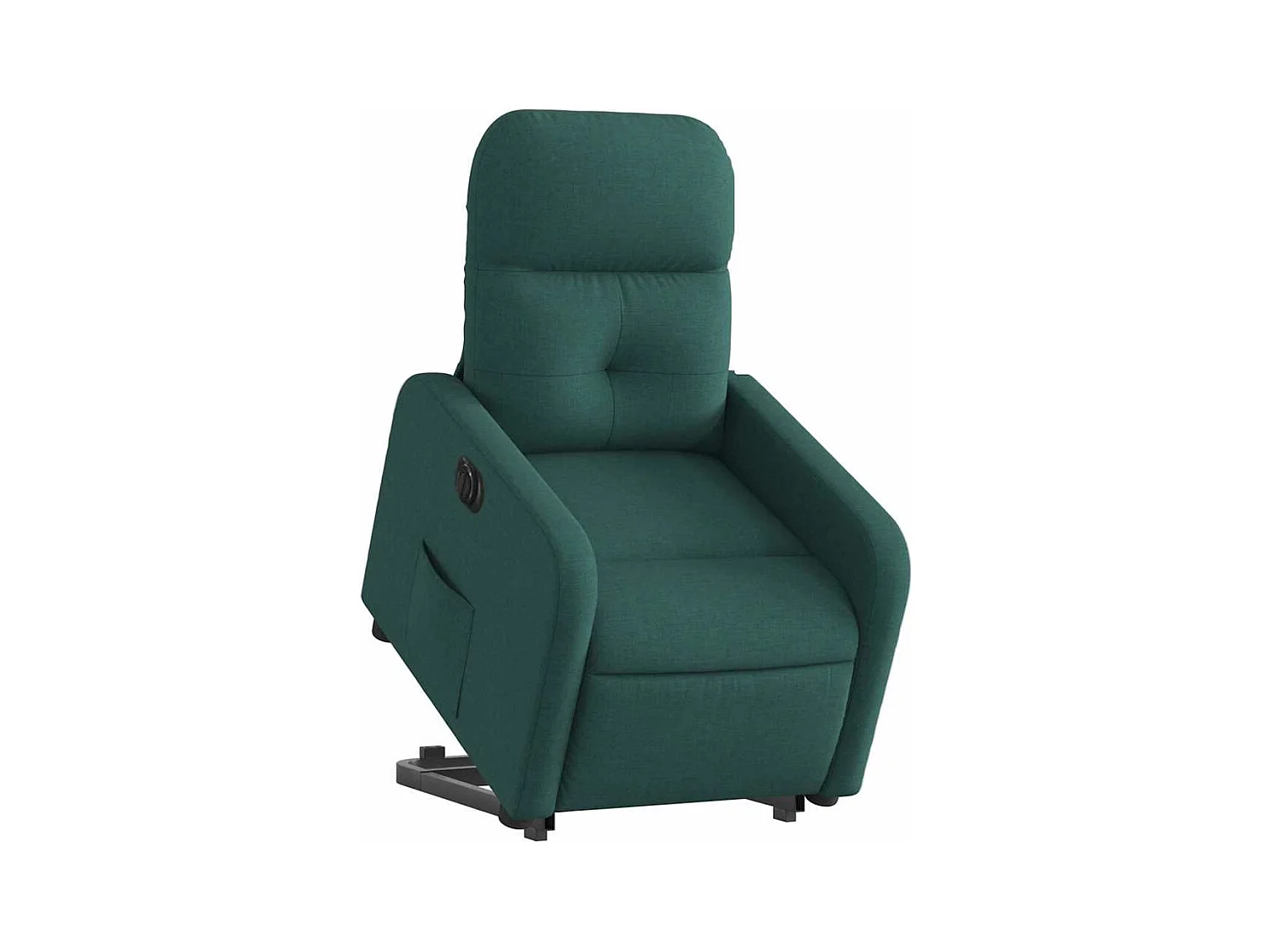 Fauteuil inclinable électrique-Chaise de relax-Fauteuil TV vert foncé tissu SHL4483