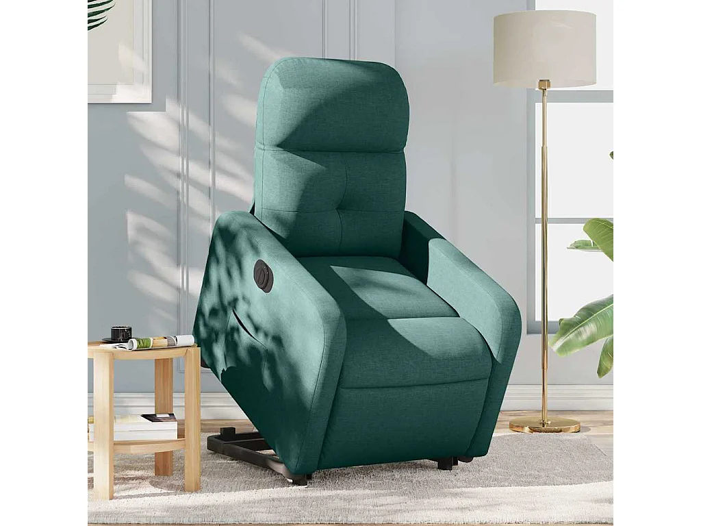 Fauteuil inclinable électrique-Chaise de relax-Fauteuil TV vert foncé tissu SHL4483