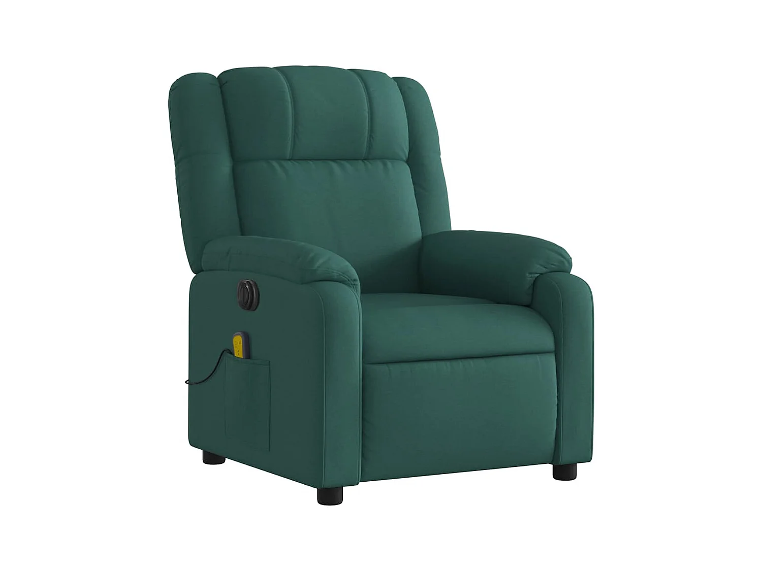 Sillón de relax | Sillón reclinable de masaje eléctrico tela verde oscuro SHL2457