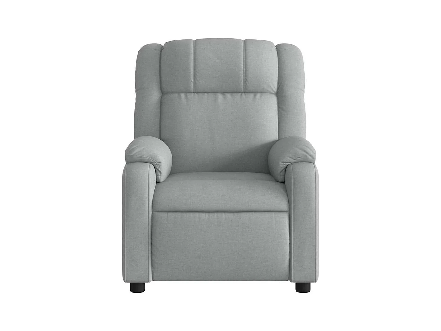 Sillón de relax | Sillón reclinable de tela gris claro SHL4498