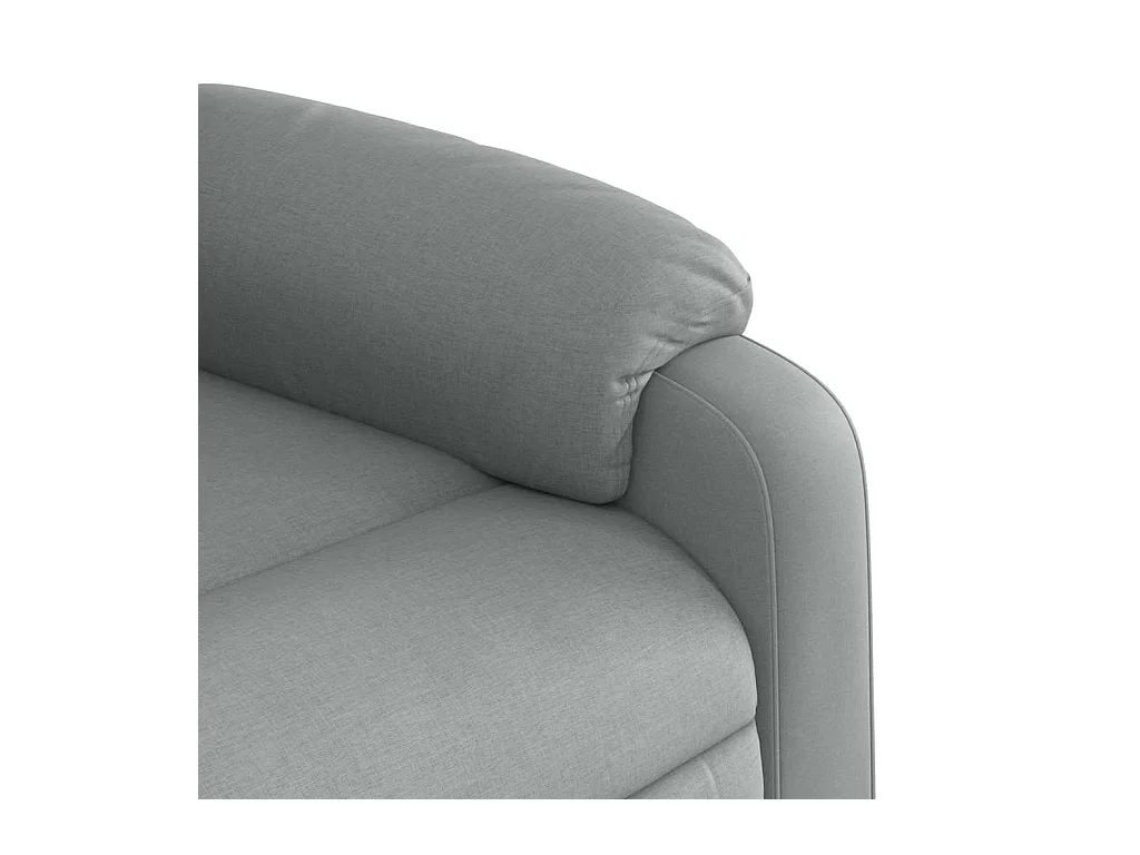 Sillón de relax | Sillón reclinable de tela gris claro SHL4498