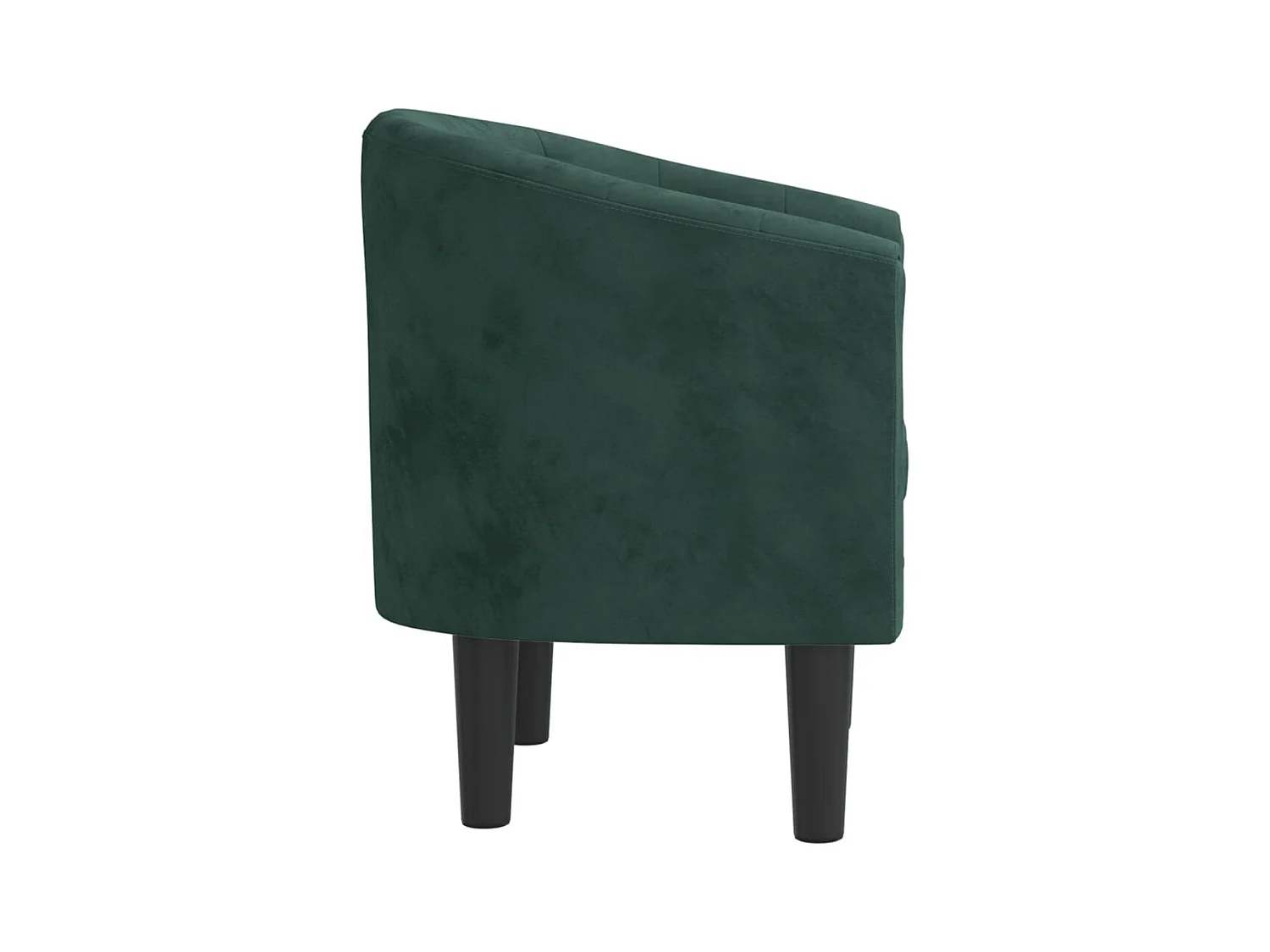 Fauteuil de Salon-Chaise cabriolet de massage vert foncé velours SHL3714
