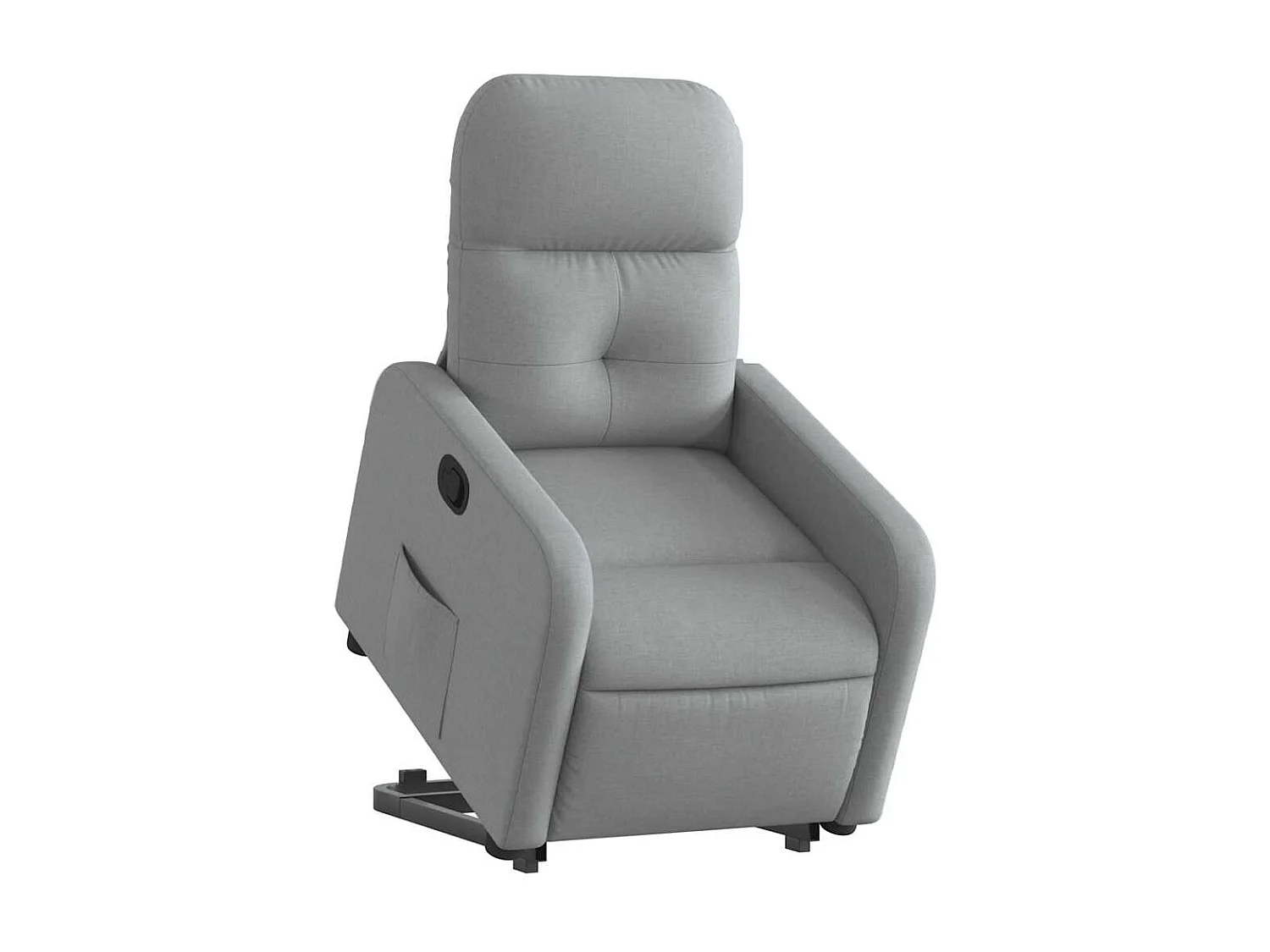 Fauteuil inclinable-Chaise de relax-Fauteuil TV Gris clair Tissu SHL1597