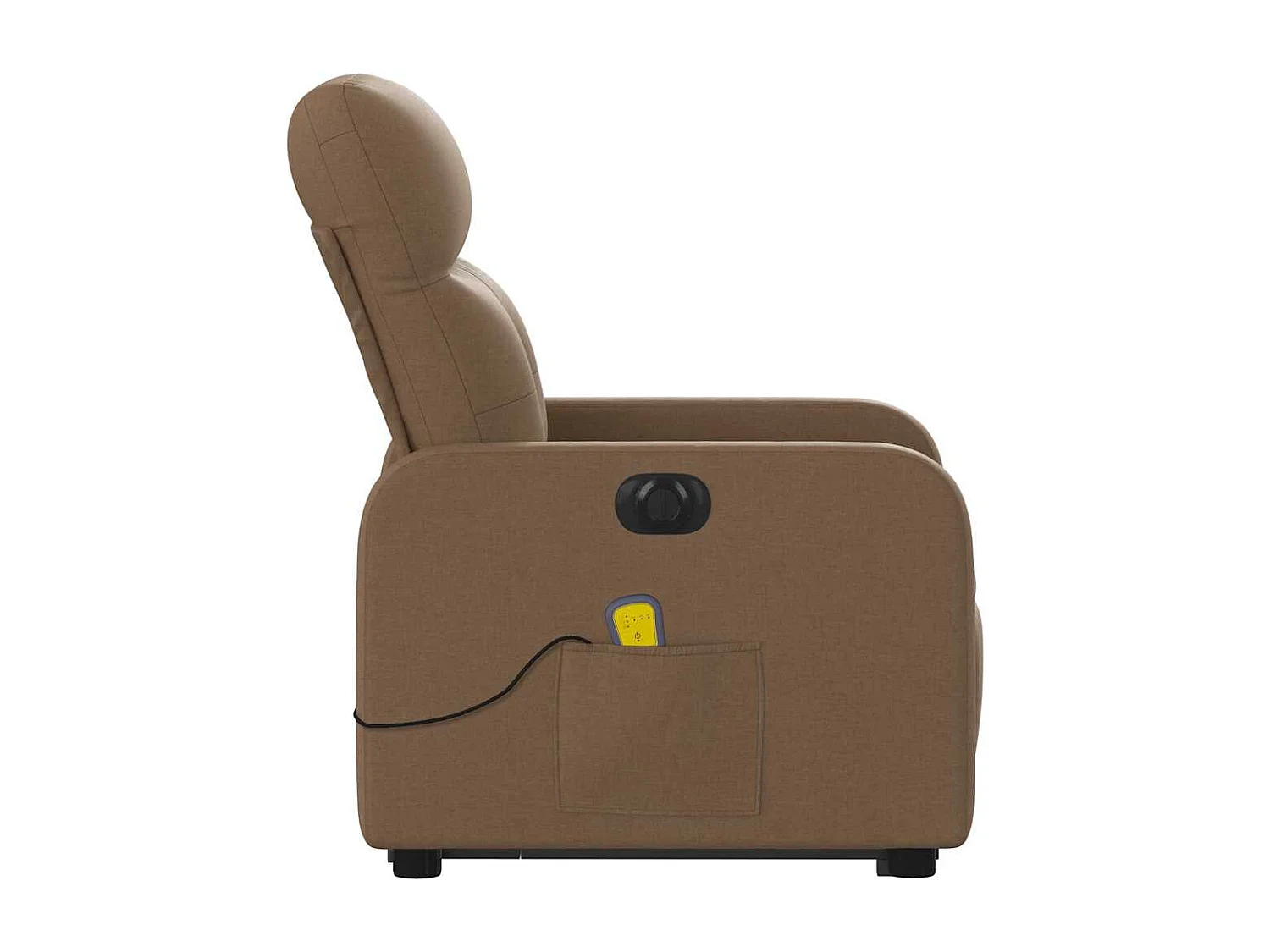 Sillón de salón | Silla | Sillón de masaje eléctrico reclinable elevable tela marrón SHL6529