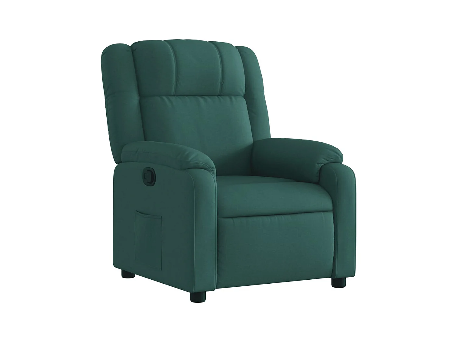 Fauteuil inclinable-Chaise-Fauteuil salon Vert foncé Tissu SHL2095