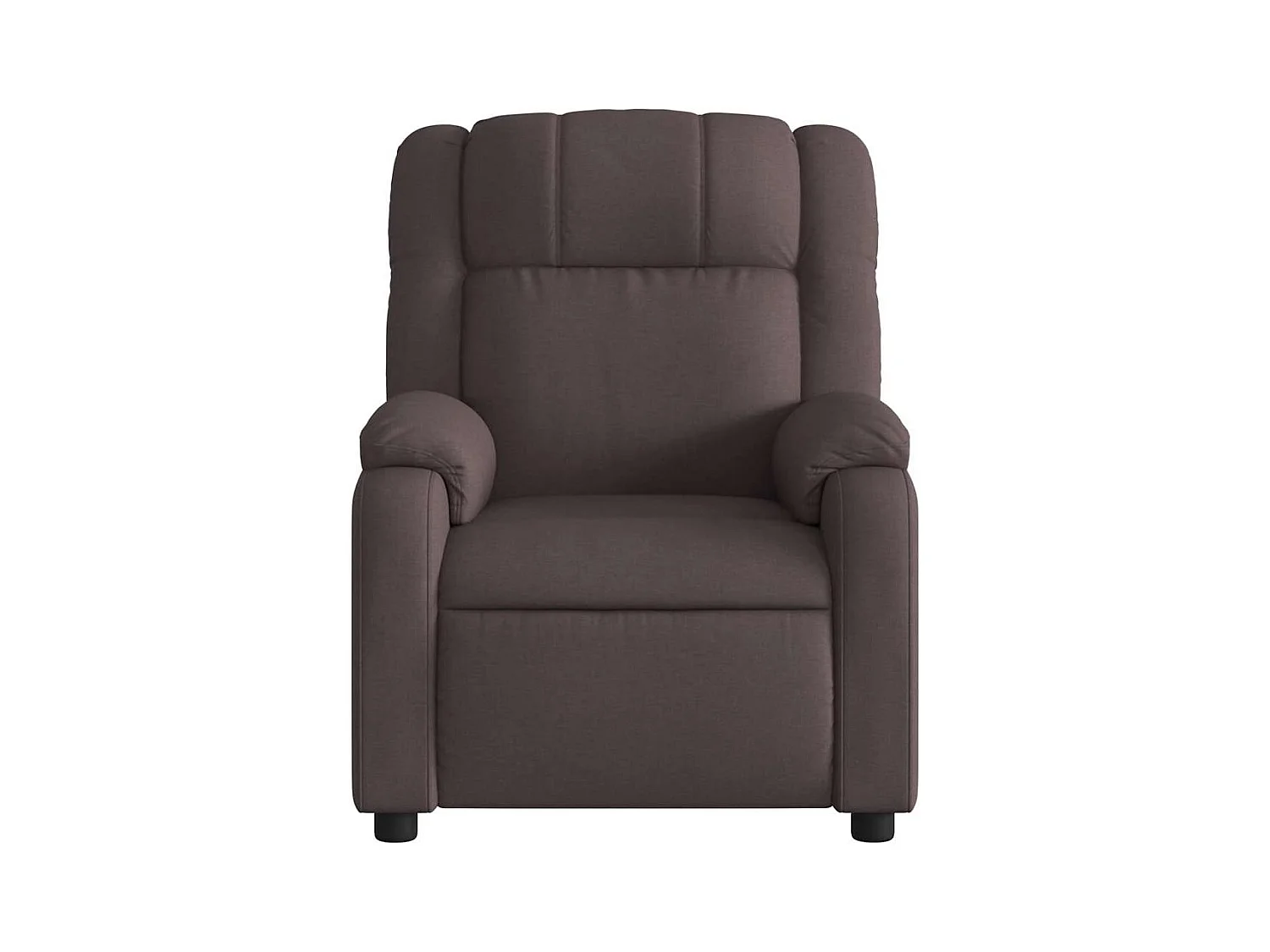 Sillón de salón | Silla | Sillón de masaje reclinable de tela marrón oscuro SHL7443