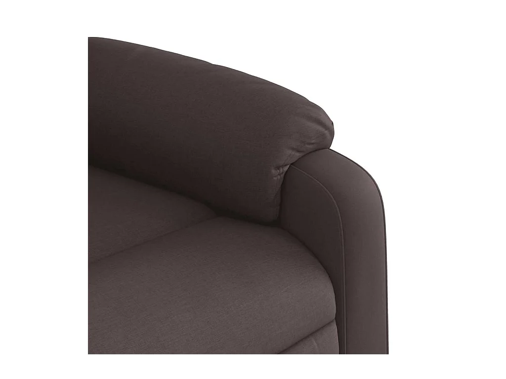 Sillón de salón | Silla | Sillón de masaje reclinable de tela marrón oscuro SHL7443