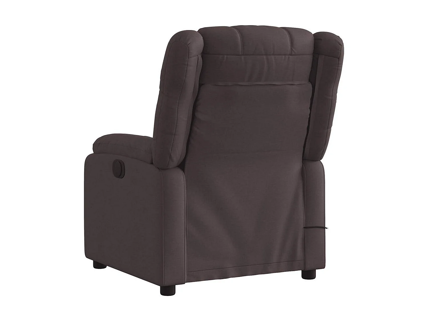 Fauteuil inclinable-Chaise de relax-Fauteuil de Massage Marron foncé Tissu SHL1404