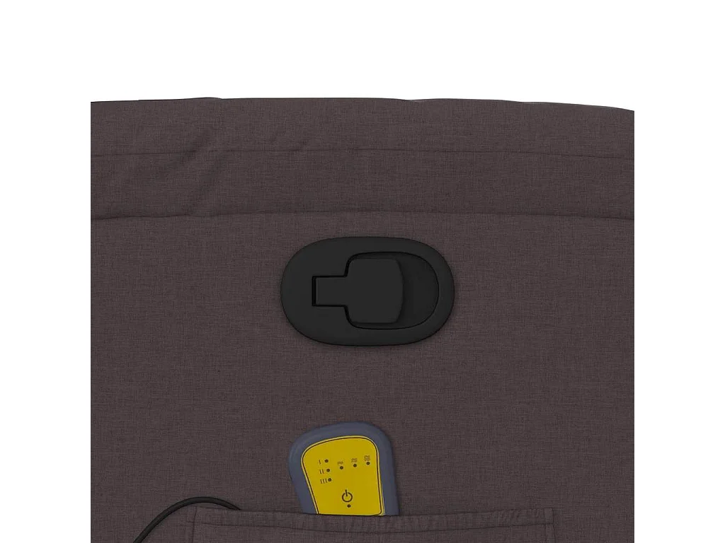 Fauteuil inclinable-Chaise de relax-Fauteuil de Massage Marron foncé Tissu SHL1404