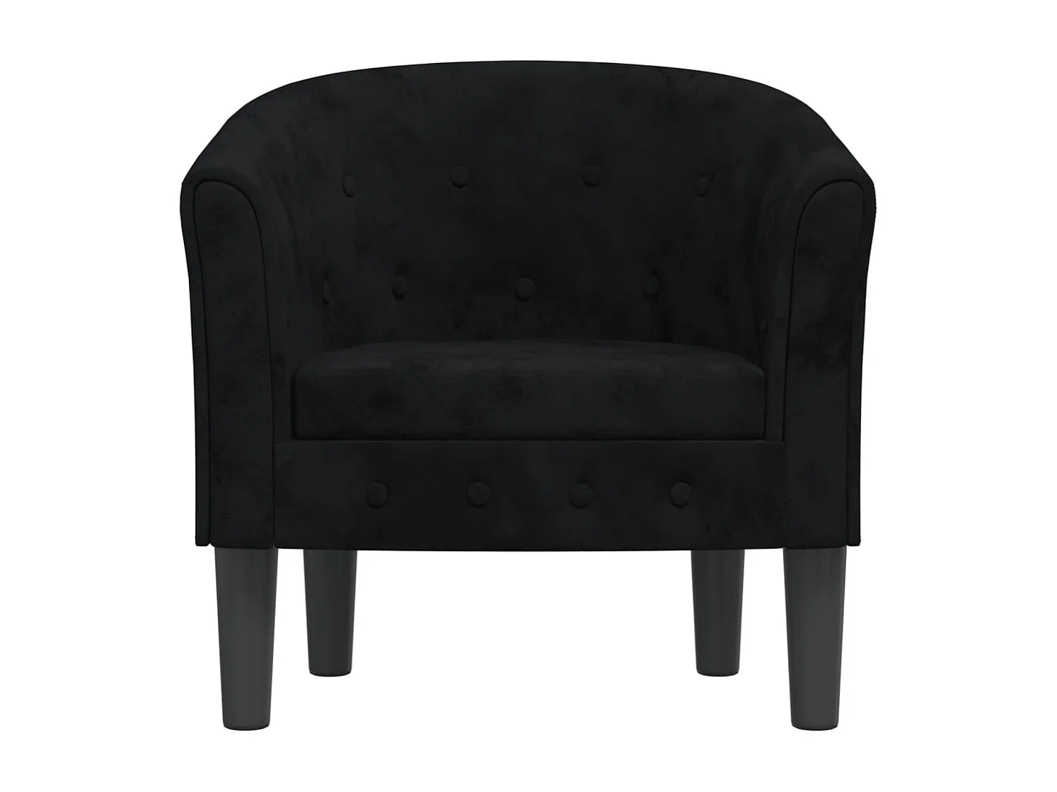 Sillón de salón | Silla de relax | Sillón de terciopelo negro SHL5491