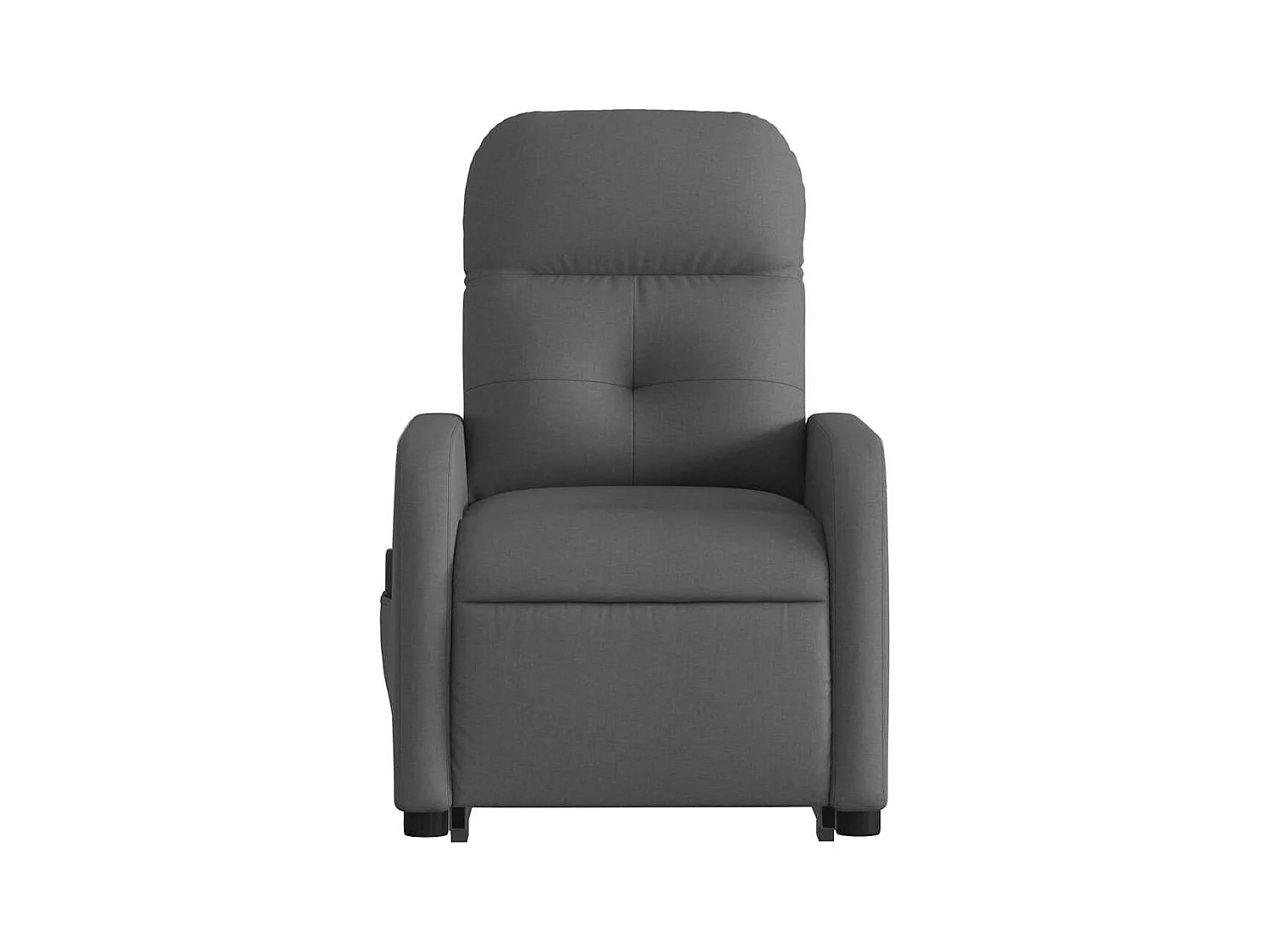 Silla de masaje reclinable de pie de tela gris oscuro SHL7901