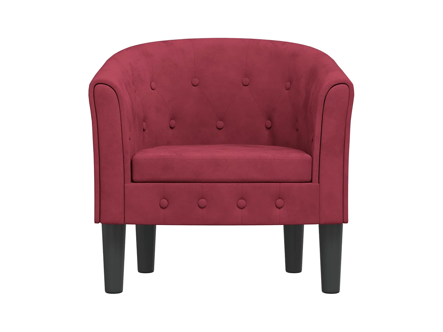 Poltrona | Cadeira Relax | Poltrona Confortável para Sala veludo vermelho tinto SHL554106