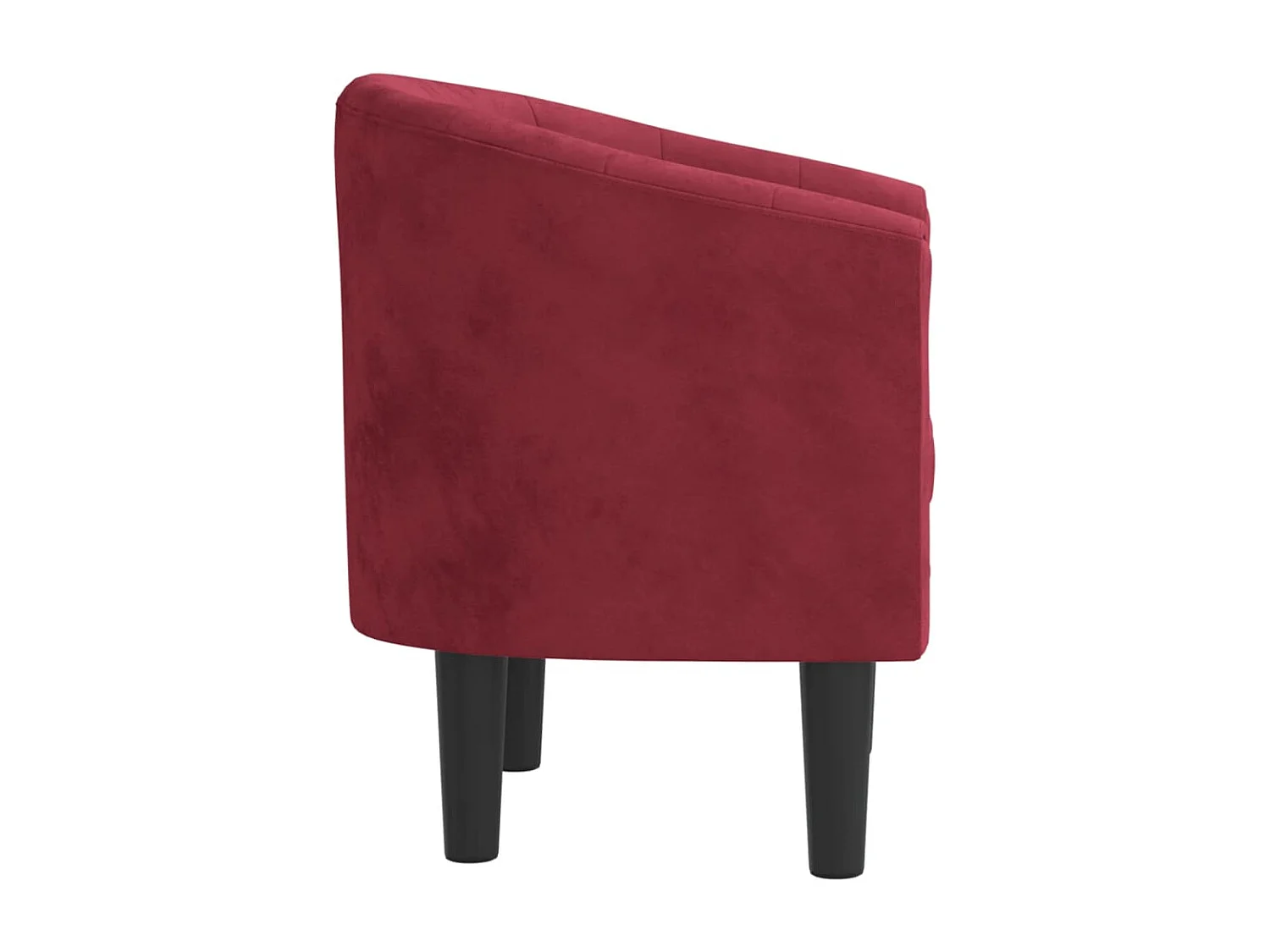 Sillón de salón | Silla de relax | Sillón de terciopelo rojo tinto SHL9449