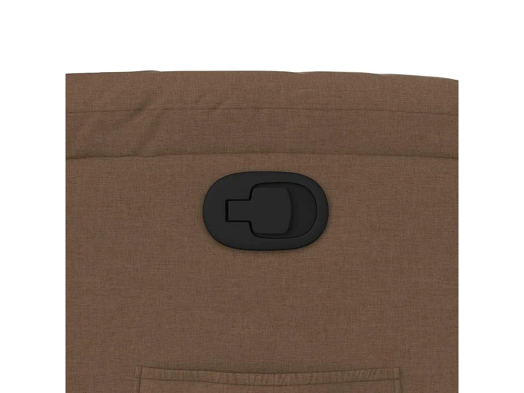 Fauteuil inclinable-Chaise-Fauteuil salon Marron Tissu SHL5026