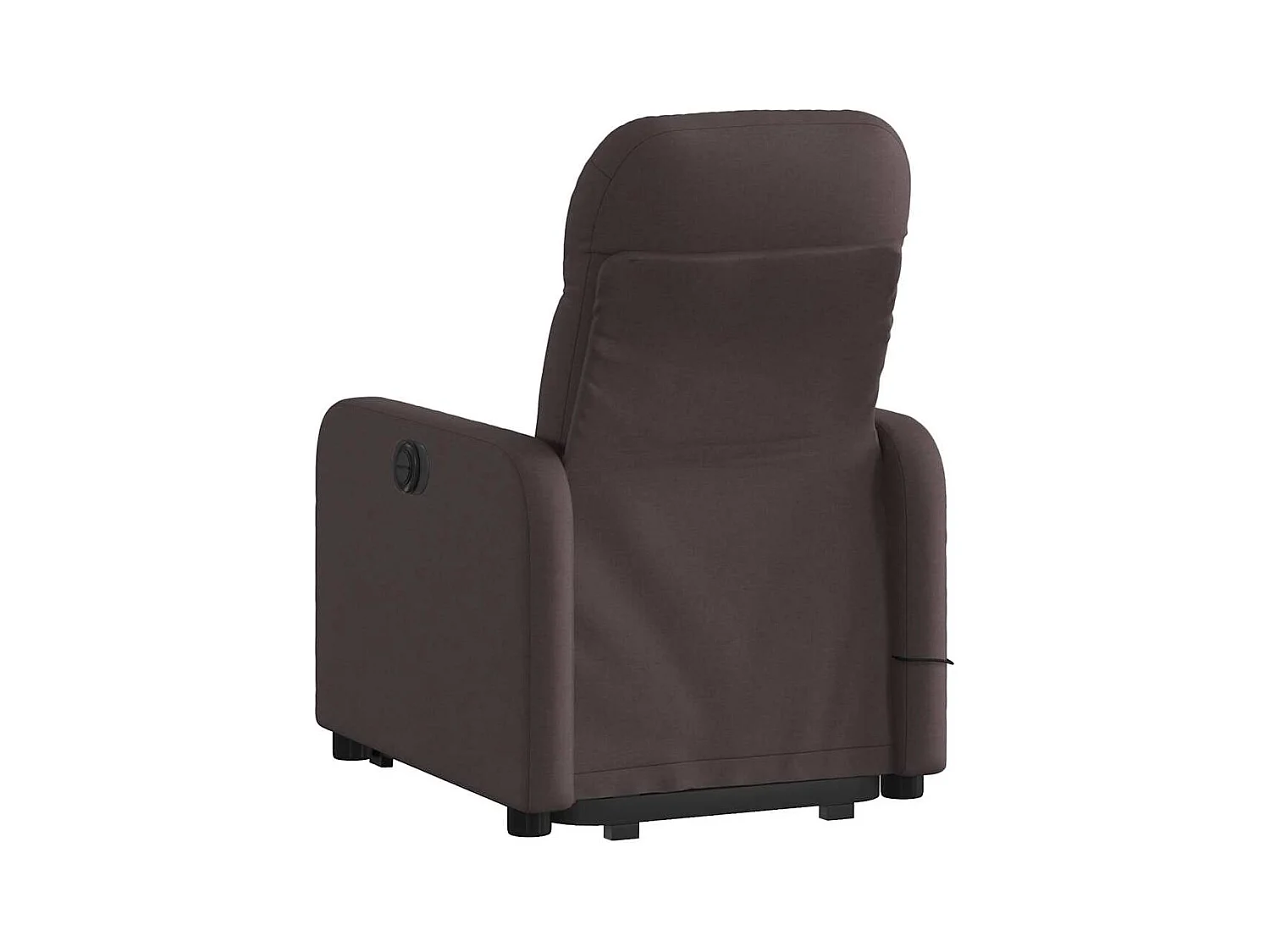 Silla de masaje reclinable de pie de tela marrón oscuro SHL8485