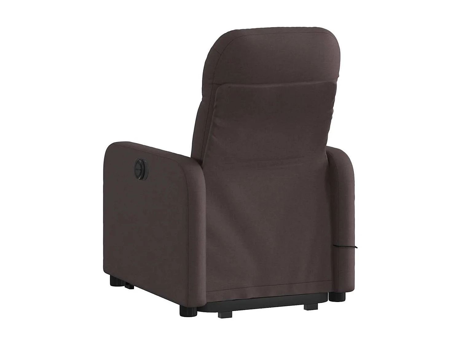 Fauteuil inclinable-Chaise de relax-Fauteuil de Massage Marron foncé Tissu SHL1675