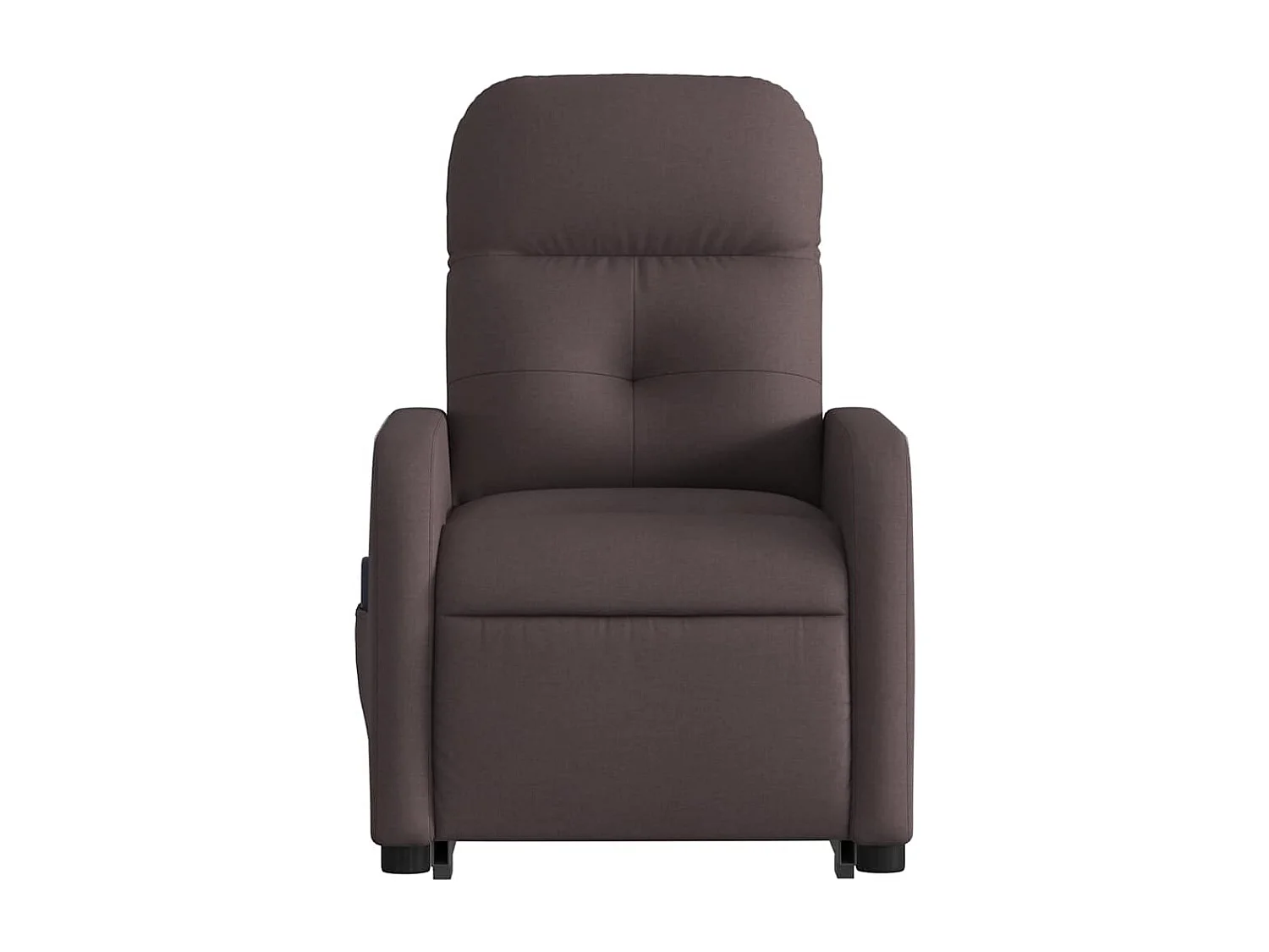 Fauteuil inclinable-Chaise de relax-Fauteuil de Massage Marron foncé Tissu SHL1675