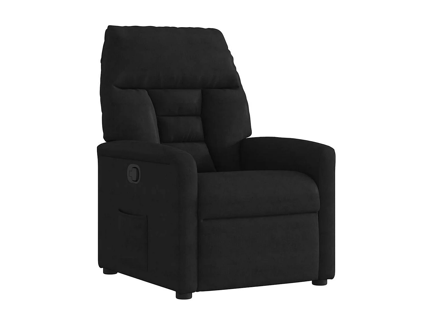 Poltrona Reclinável | Poltrona Confortável Relax tecido de microfibra preto SHL266328