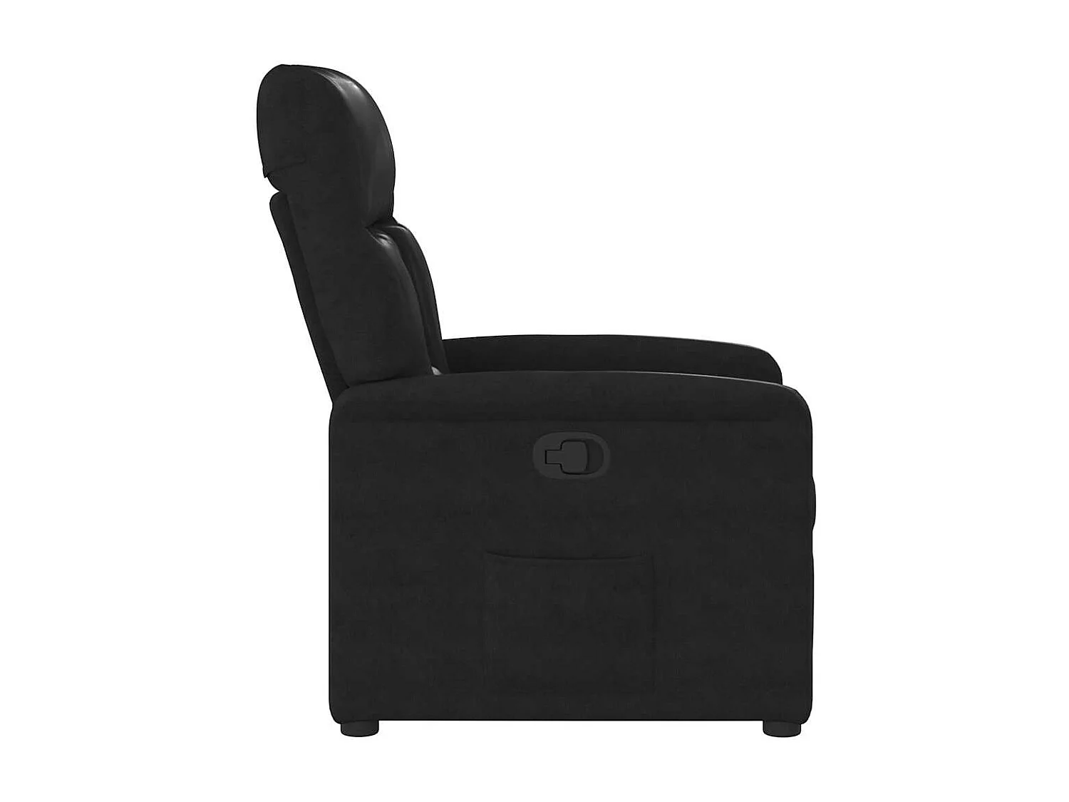 Poltrona Reclinável | Poltrona Confortável Relax tecido de microfibra preto SHL266328