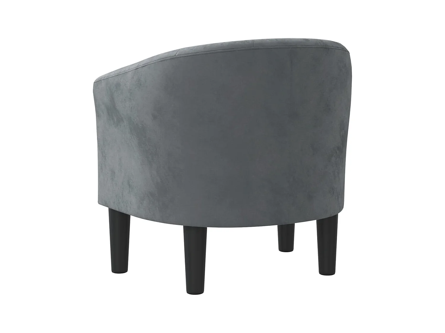 Fauteuil de Salon-Chaise cabriolet gris foncé velours SHL3105