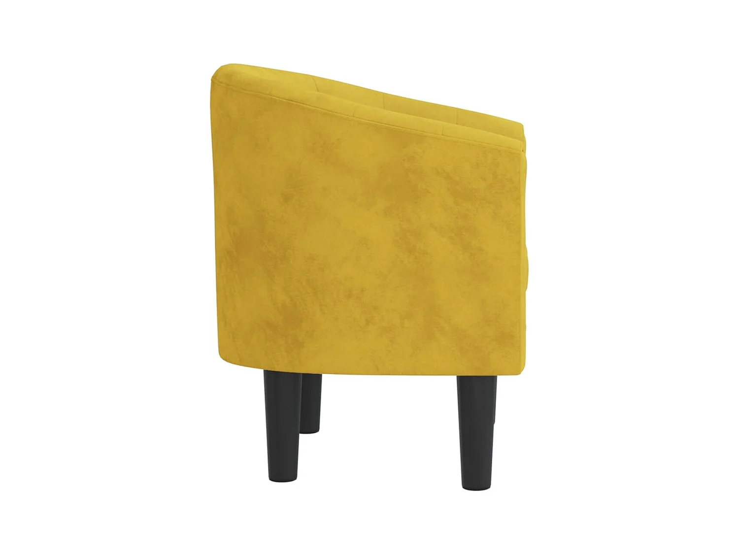 Fauteuil de salon-Fauteuil relax jaune velours SHL947