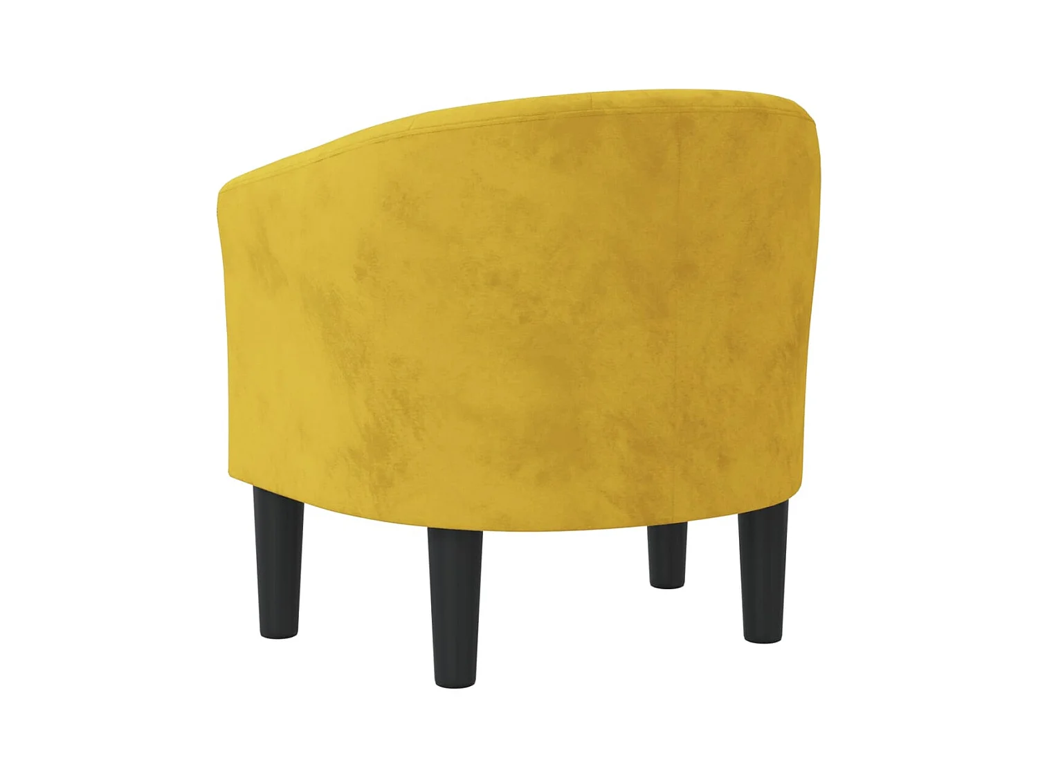 Fauteuil de salon-Fauteuil relax jaune velours SHL947