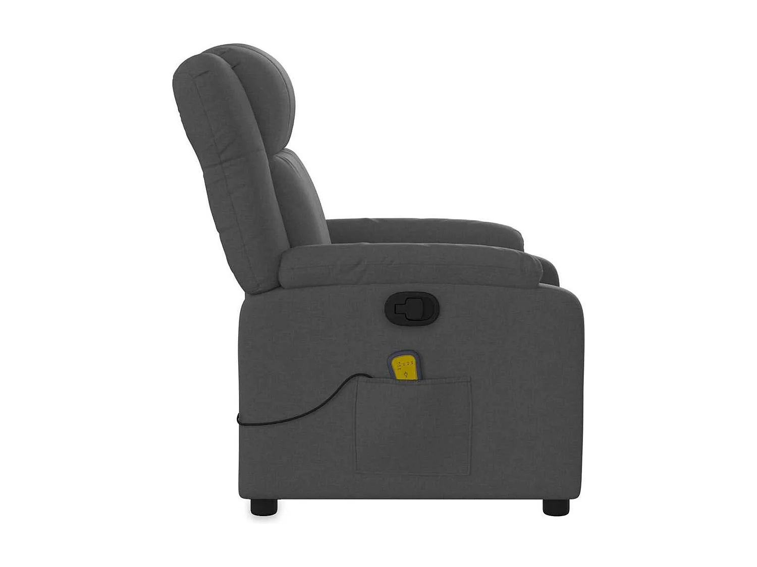 Sillón de salón | Silla | Sillón de masaje reclinable de tela gris oscuro SHL7778