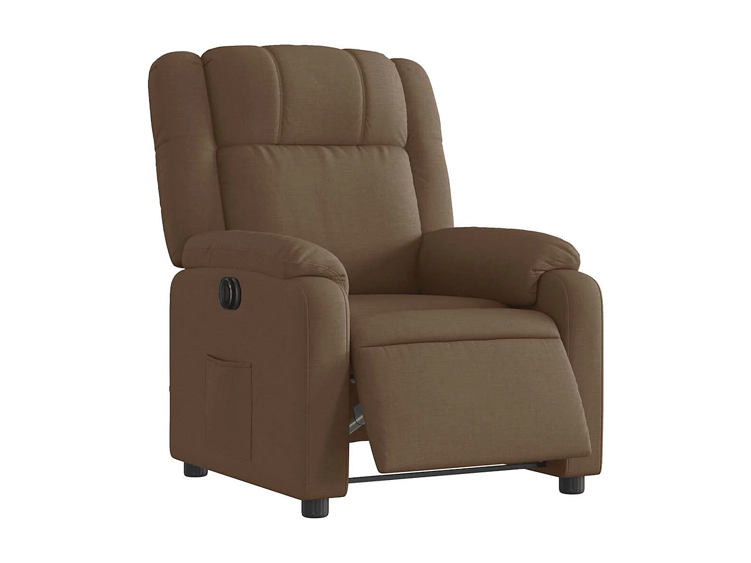Fauteuil inclinable électrique-Chaise de relax-Fauteuil salon Marron Tissu SHL3782