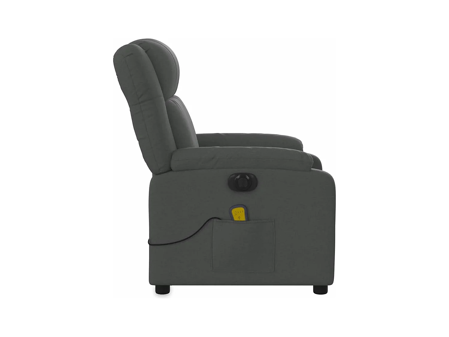 Sillón de relax | Sillón reclinable de masaje eléctrico tela gris oscuro SHL8552