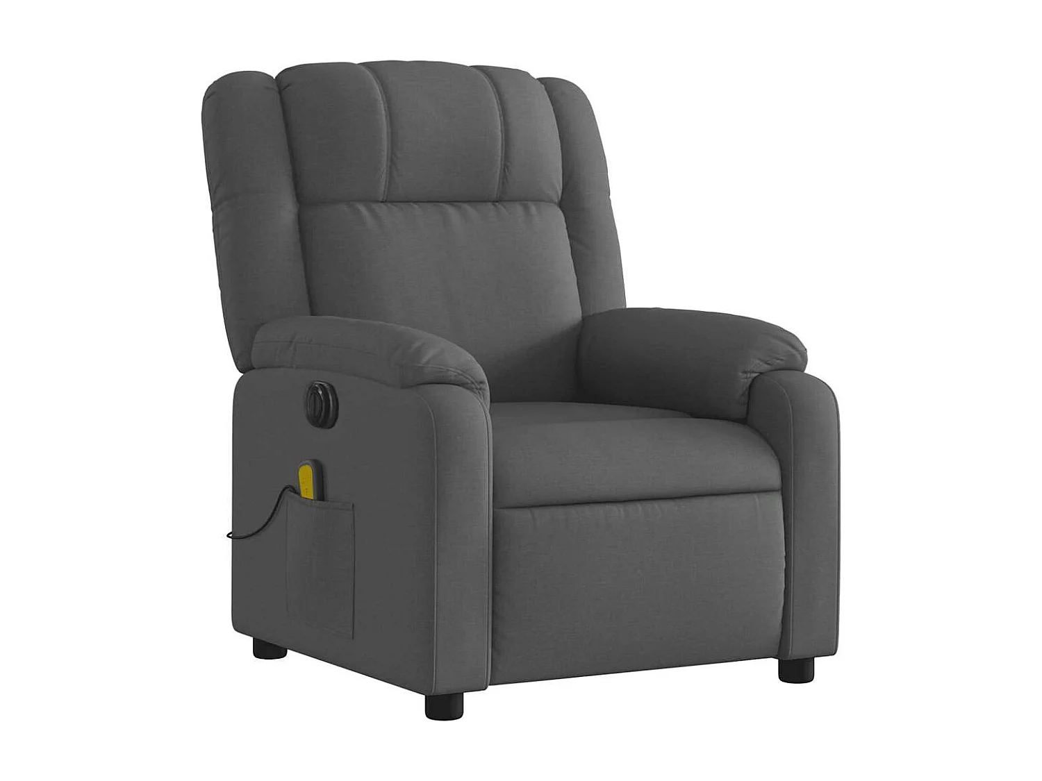 Sillón de relax | Sillón reclinable de masaje eléctrico tela gris oscuro SHL8552