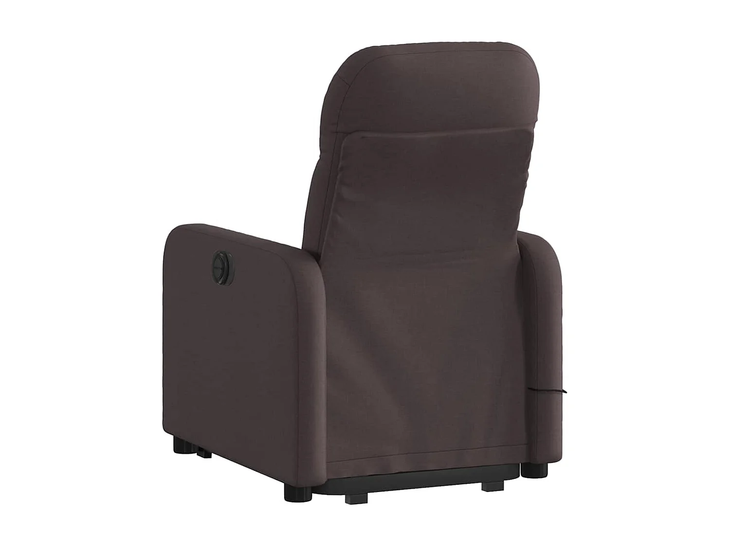 Fauteuil inclinable électrique-Chaise de relax-Fauteuil de Massage Marron foncé Tissu SHL4502