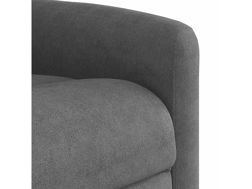Poltrona de massagens reclinável tecido microfibra cinza-escuro SHL715611