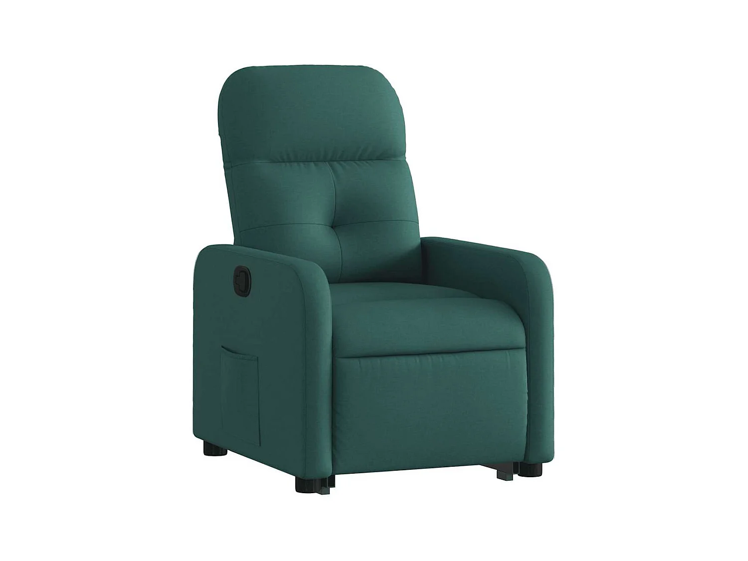 Fauteuil inclinable-Chaise de relax-Fauteuil TV vert foncé tissu SHL4609
