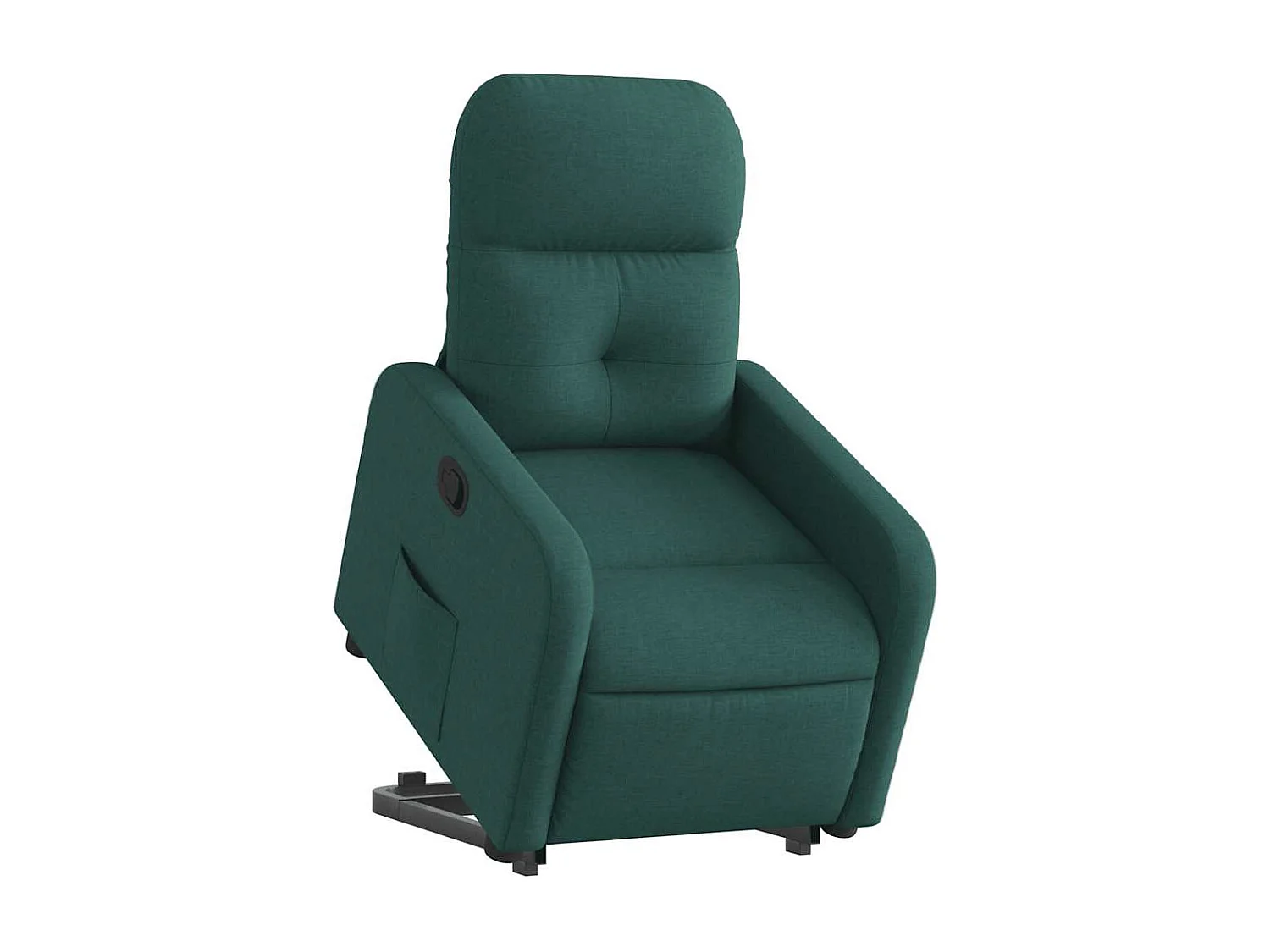 Fauteuil inclinable-Chaise de relax-Fauteuil TV vert foncé tissu SHL4609