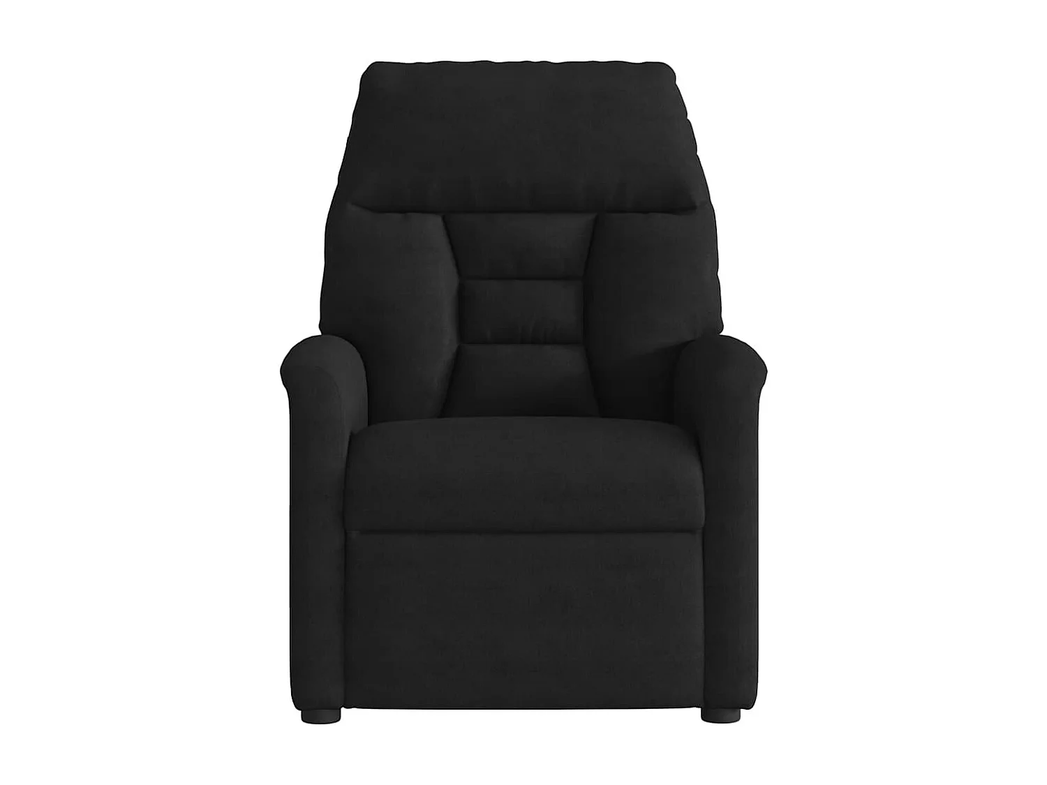 Fauteuil inclinable-Chaise de relax-Fauteuil de Massage noir tissu microfibre SHL3993