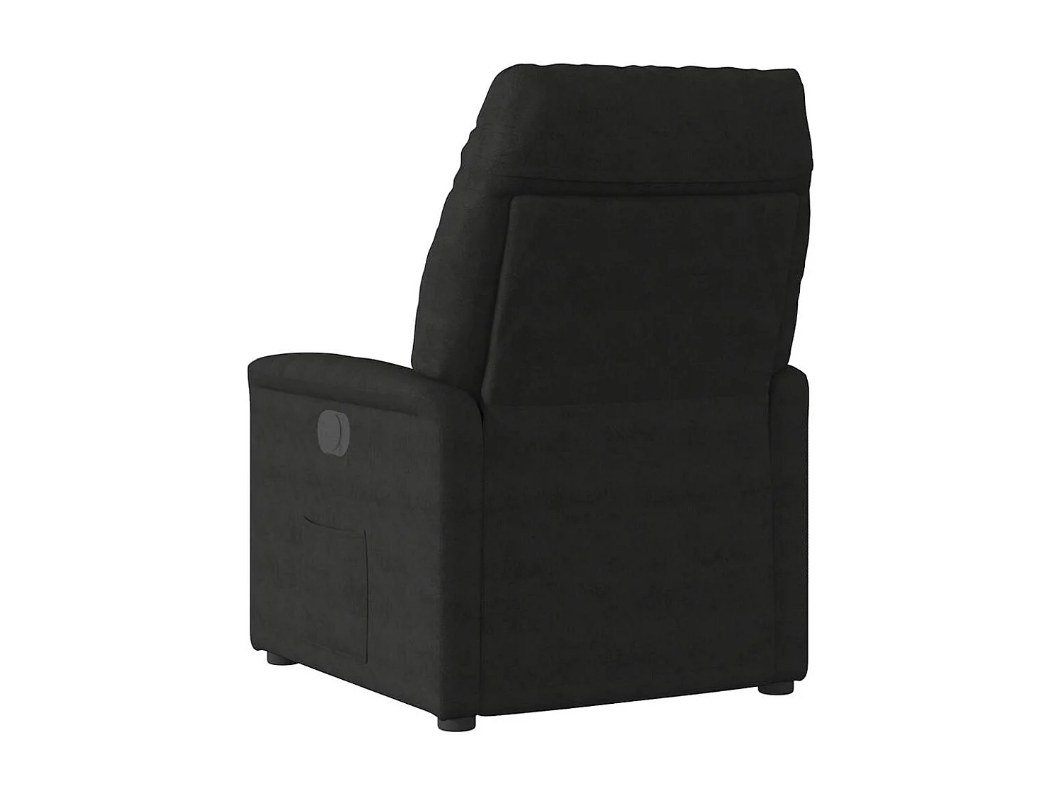 Fauteuil inclinable-Chaise de relax-Fauteuil de Massage noir tissu microfibre SHL3993