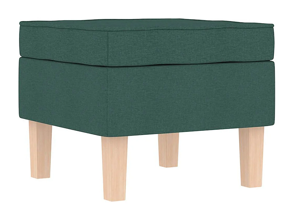 Cadeira de baloiço | Poltrona | Cadeira Relax com banco p/ pés tecido verde-escuro SHL70712