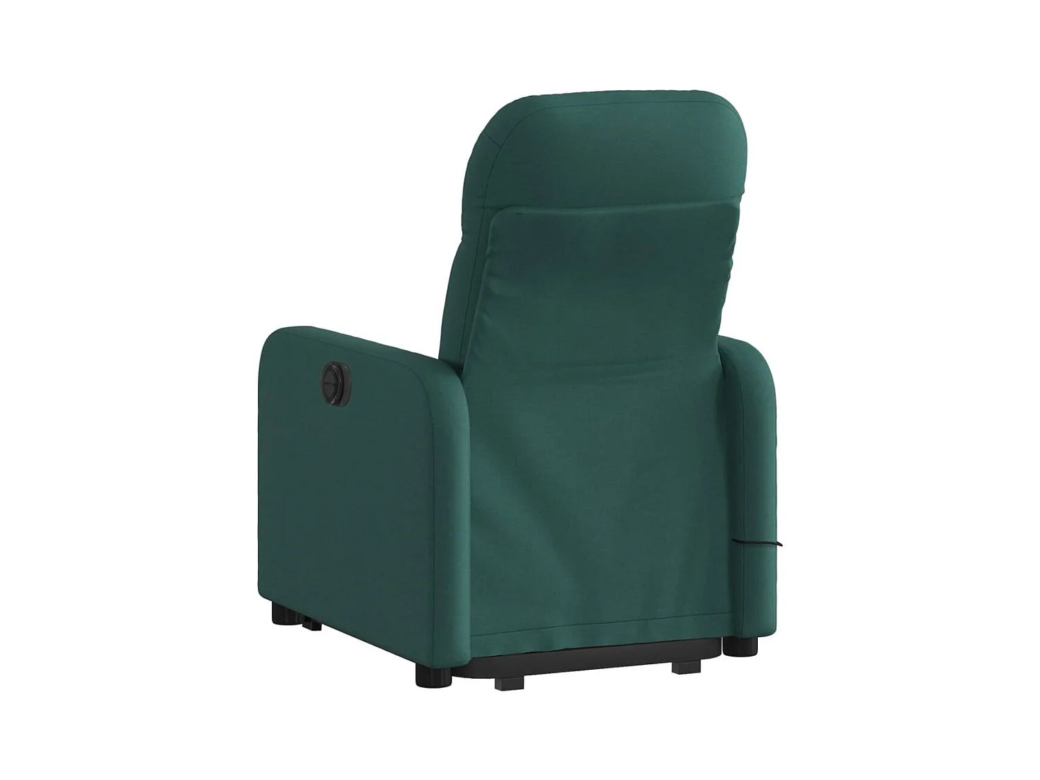 Silla de masaje reclinable de pie de tela verde oscura SHL7997