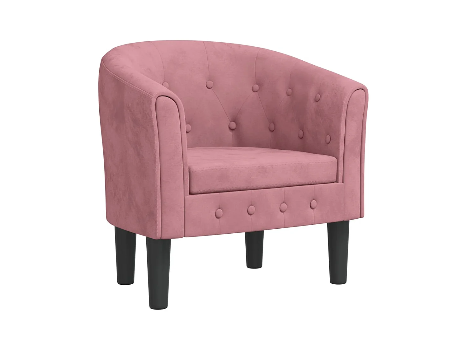 Fauteuil de salon-Fauteuil relax rose velours SHL3447