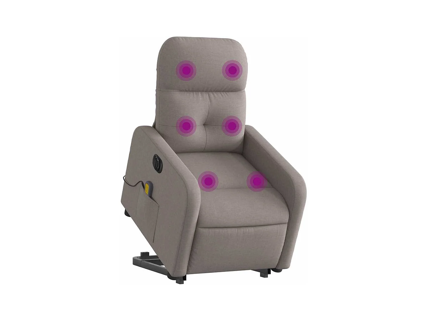 Sillón de salón | Silla | Sillón de masaje eléctrico reclinable elevable tela taupé SHL5914