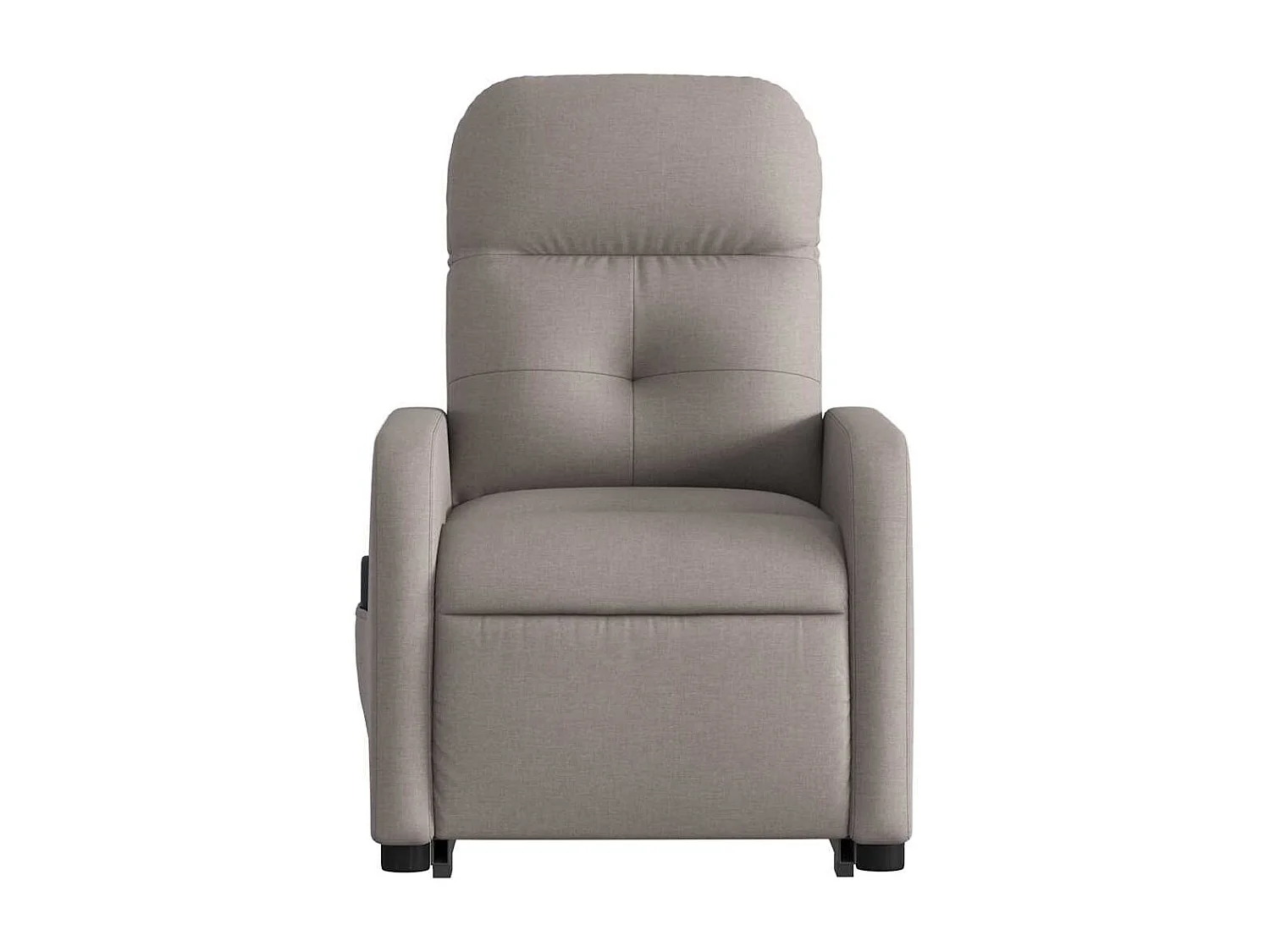 Fauteuil inclinable électrique-Chaise de relax-Fauteuil de Massage Taupe Tissu SHL4696
