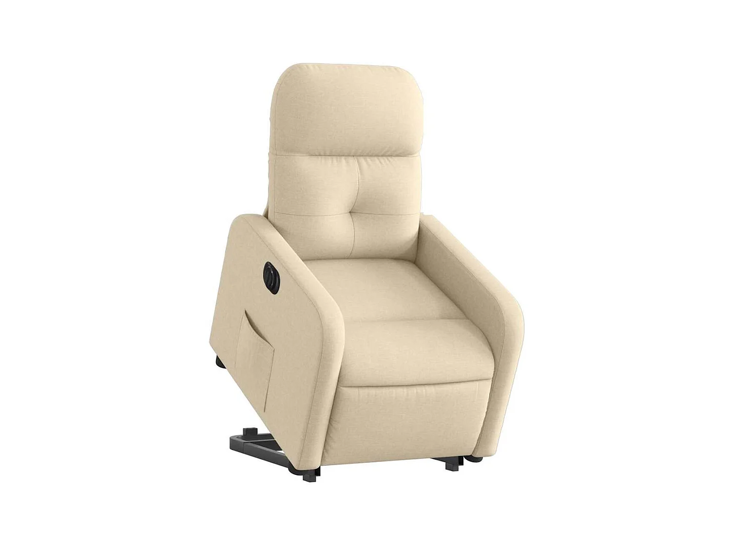 Silla de relax | Sillón eléctrico reclinable elevable de tela color crema SHL5775