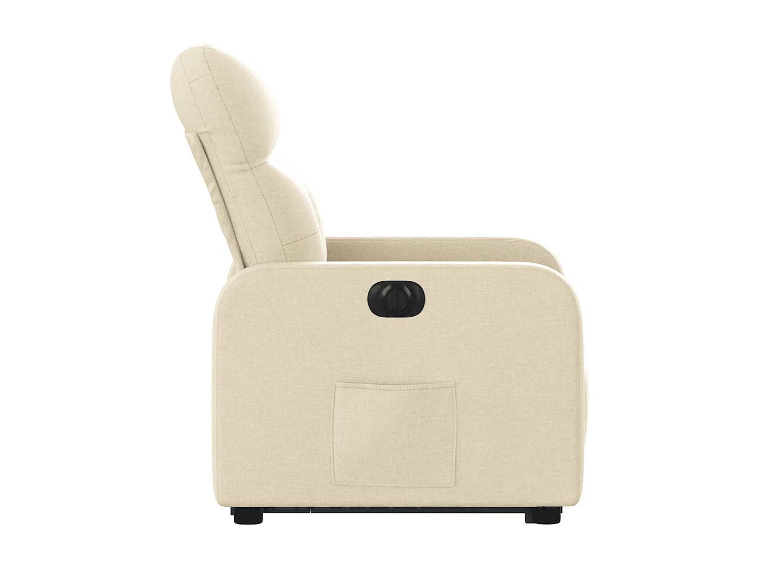 Silla de relax | Sillón eléctrico reclinable elevable de tela color crema SHL5775
