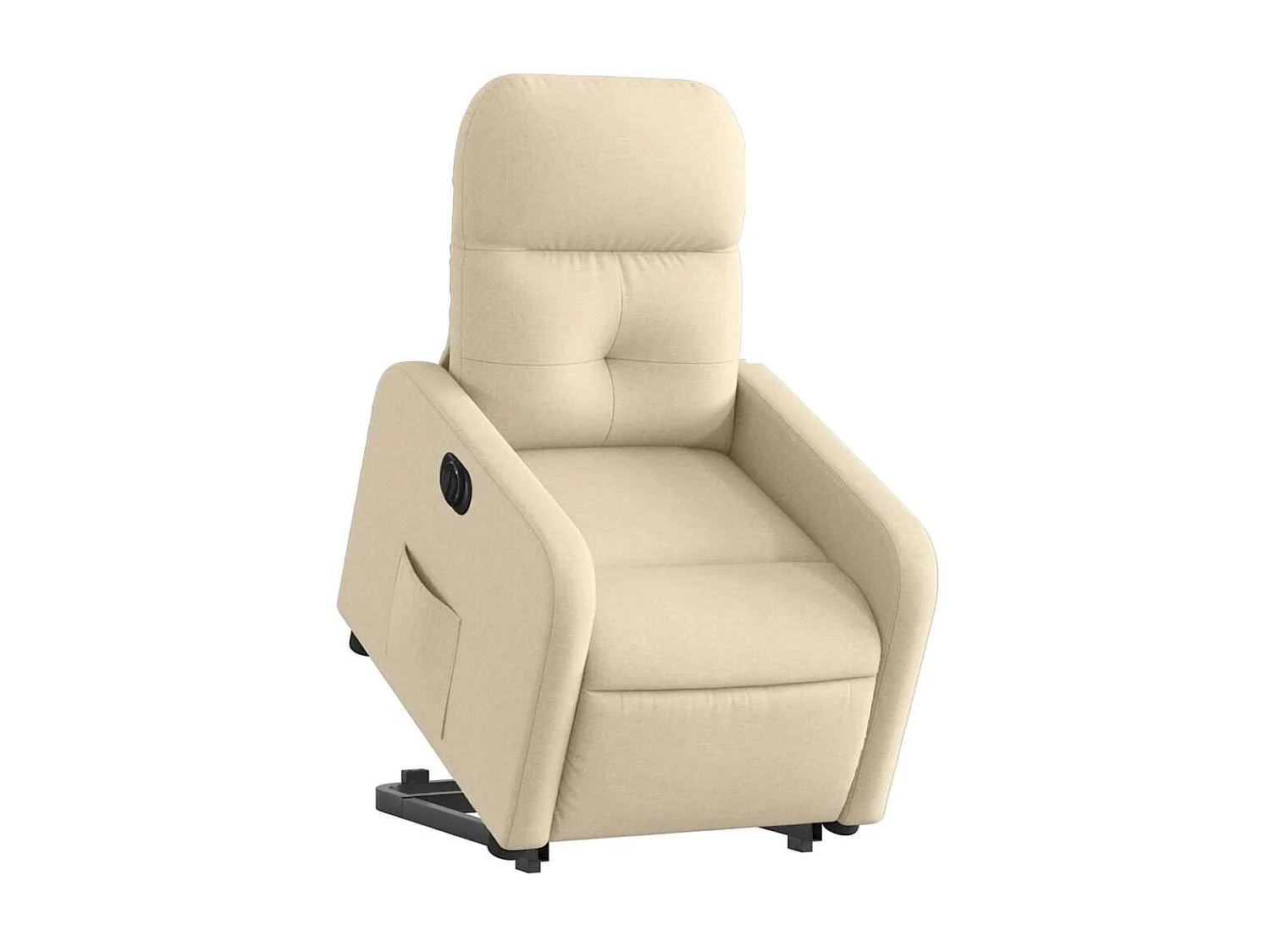 Fauteuil inclinable électrique-Chaise de relax-Fauteuil TV crème tissu SHL4297