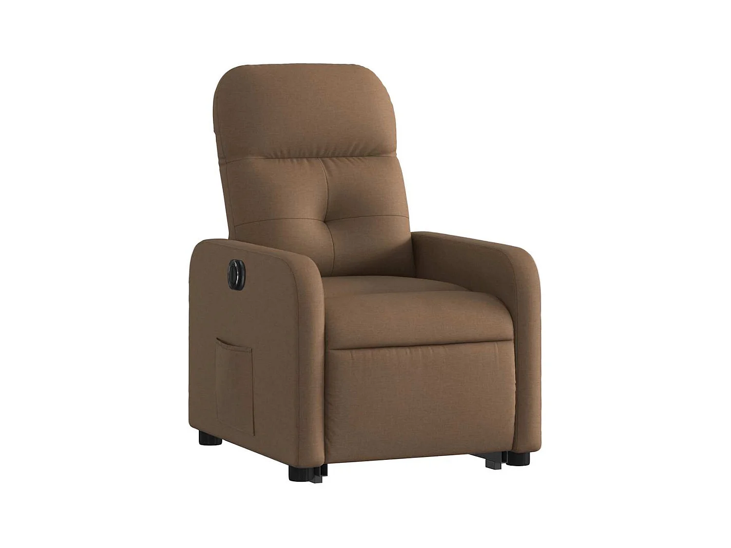Silla de relax | Sillón eléctrico reclinable elevable de tela marrón SHL5778