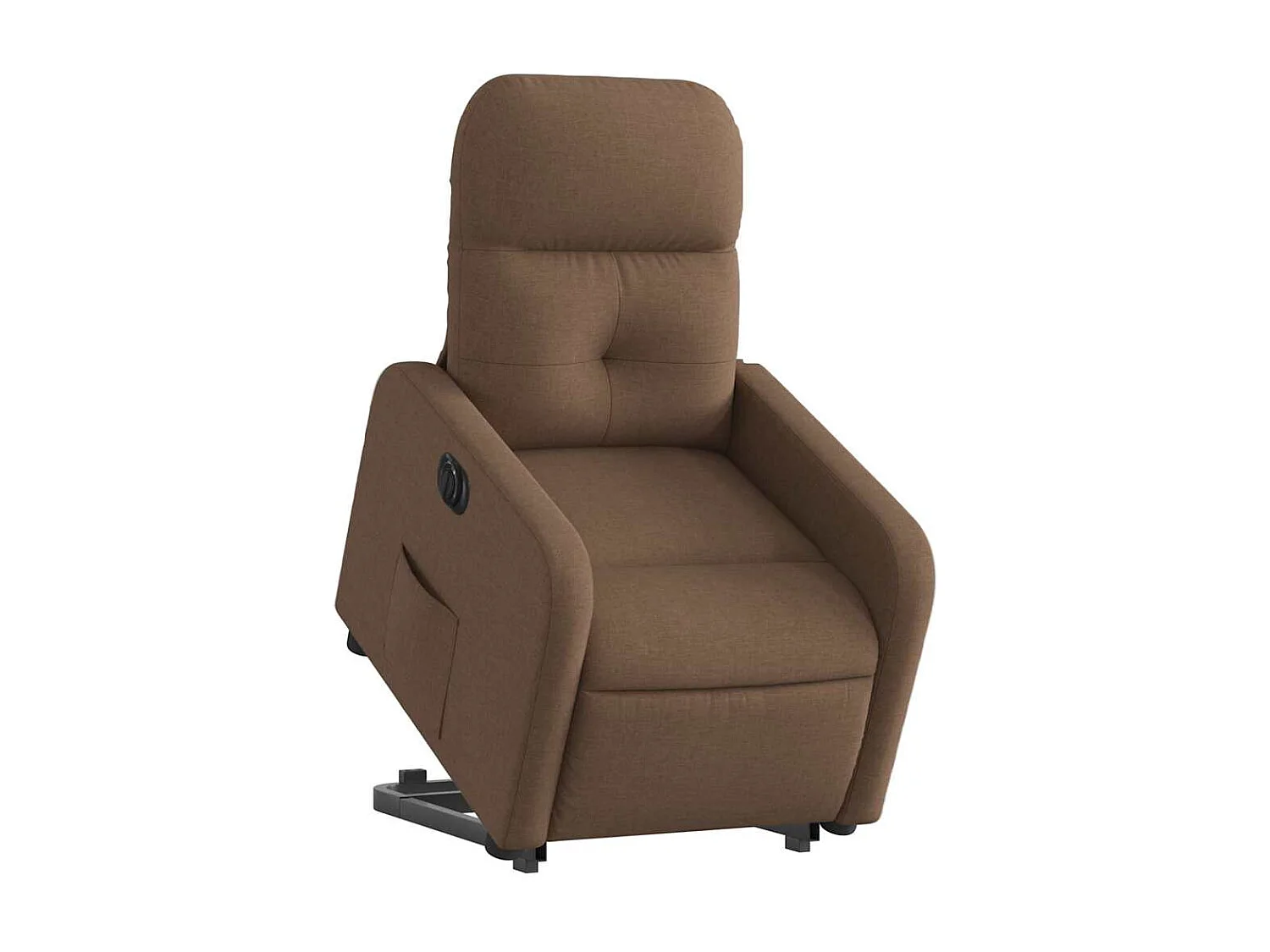 Fauteuil inclinable électrique-Chaise de relax-Fauteuil TV marron tissu SHL4708
