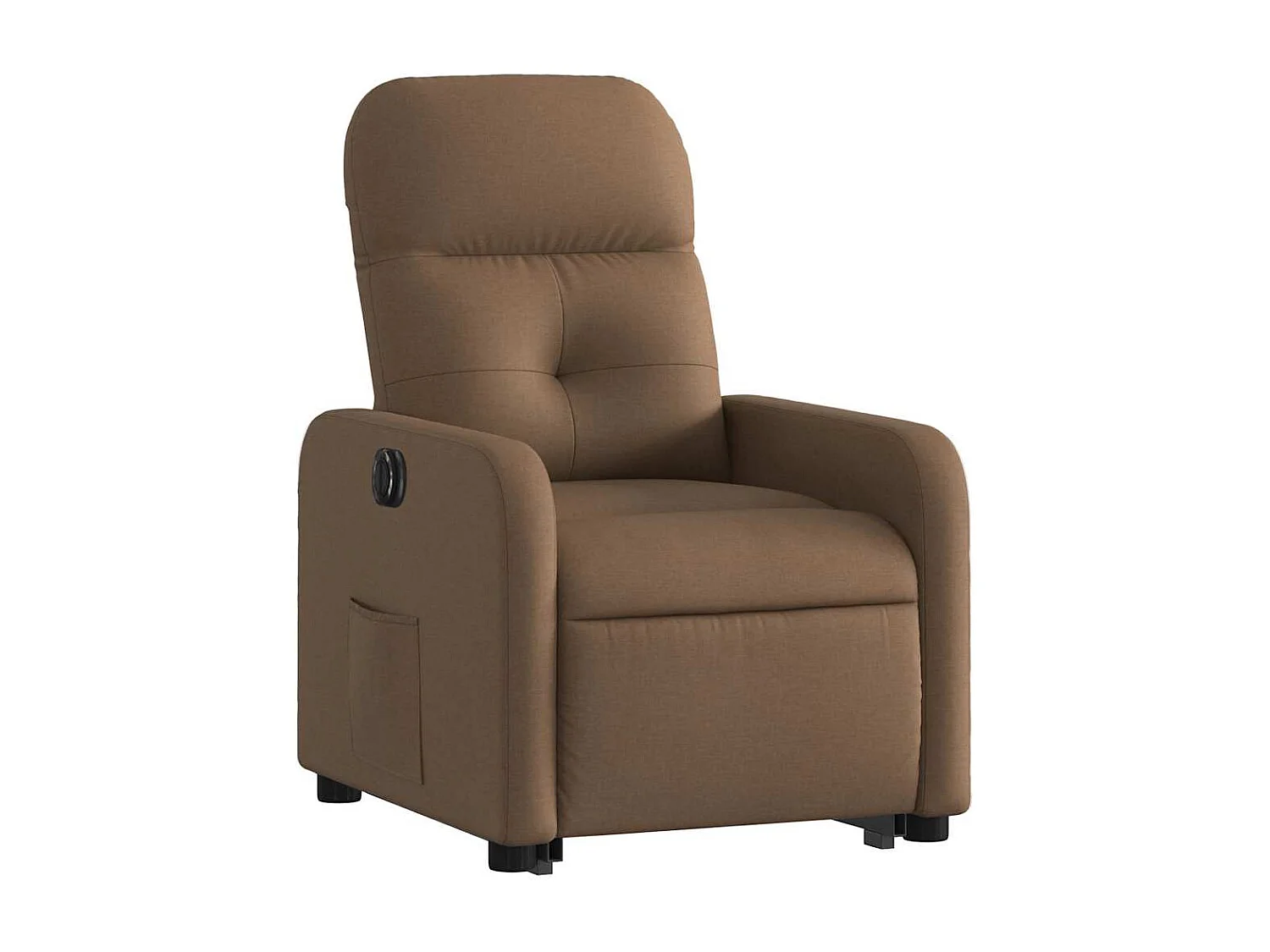 Fauteuil inclinable électrique-Chaise de relax-Fauteuil TV marron tissu SHL4708